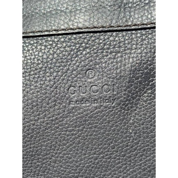 Authentic Gucci Leather Messenger/Crossbody Bag Grey - Picture 15 of 16